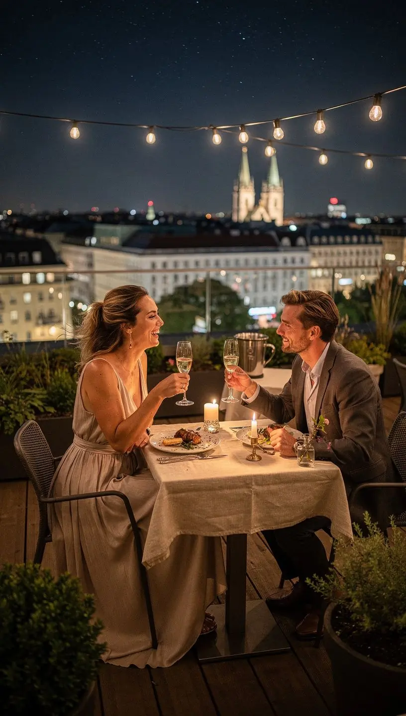 Eine moderne Buchhandlung mit einem Regal voller zeitgenössischer Liebesgeschichten und einladenden Sitzgelegenheiten.